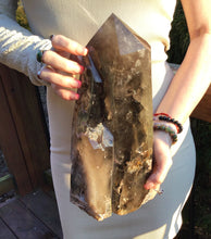 Load image into Gallery viewer, SOLD OUT ~ Reserved for Michael ~ Final Payments 5 of 14 ~ Smokey Quartz Large 13 Lb. Generator 12 &quot; Tall ~ Legendary Majestic Blue Phantom