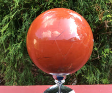 Load image into Gallery viewer, Red Jasper Crystal Ball  Large 3 Lb. Quartz Sphere ~ 4&quot; Wide  ~ Rare Mineral Display ~ Feng Shui, Reiki, Altar ~ Fast &amp; Free Shipping
