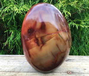 SOLD OUT ~ Reserved for M ~ Payment 2 of 14 ~ Carnelian Tower Large 5 Lb. 7 oz. Pillar ~ 6" Tall ~ Free Form Display Crystal ~ Sparkling