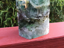 Load image into Gallery viewer, Fluorite Crystal Quartz Large 4 lb. 5 oz. Generator ~ 8 1/2&quot; Tall ~ White Angel Feathers ~ Swirling Green Colors ~ Fast &amp; Free Shipping
