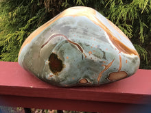 Load image into Gallery viewer, Jasper, Polychrome Ocean, Desert, Atlantis Large 19 lb. Free Form Stone ~ 10&quot; Long ~ Baby Blue Polished Ocean Stone ~ Fast &amp; Free Shipping