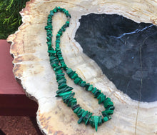 Load image into Gallery viewer, Vintage Malachite Necklace ~ 16&quot; Long ~ Genuine Gemstones ~ Crystal Goddess Sacred Adornment ~ Fast &amp; Free Shipping