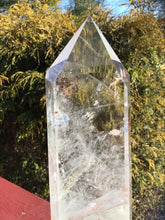 Load image into Gallery viewer, SOLD OUT ~ Reserved for Tiana ~ Final Payment 2 of 4 ~ Clear Quartz Crystal Large 5 lb. 14 oz. Generator ~ 11&quot; Tall ~ Ancient Red Sand