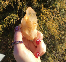 Load image into Gallery viewer, Elestial Quartz Crystal Big 3 oz. Cluster ~ 2 1/2&quot; Long ~ Tibetan Golden Healer ~ Natural Sparkling Gold Crystal Points ~ Fast Free Shipping