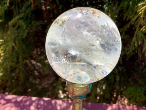 Crystal Ball Ultra Clear Quartz Big 7 oz. Translucent Sphere  ~ 1 1/2" Wide ~ Beautiful Reiki, Altar, Feng Shui Display Elegant Show Piece