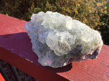 Load image into Gallery viewer, Fluorite Crystal Large 1 lb. 10 oz. Cluster ~ 5“ Long ~ Rare Transparent Green Color ~ Sparkling Sacred Geometry Formation ~ Free Shipping