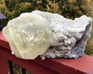 Fluorite Clear Calcite Sparkling Crystal Quartz Large 11 lb. 12 oz. Cluster ~ 8" Long ~ Rare Crystal Specimen ~ Big Reiki Mineral Display