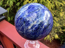 Load image into Gallery viewer, Sodalite Crystal Ball Large 6 lb. 13 oz. Polished Sphere ~ 5&quot;~ Big Beautiful Royal Blue Color ~ Reiki, Altar Display ~ Free &amp; Fast Shipping