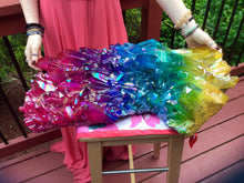 Load image into Gallery viewer, MASSIVE 76 lb. ~ Aura Quartz Crystal Cluster ~ 27&quot; Long ~ Electric Green, Blue, Pink, Purple, Yellow Iridescent Sparkling Rainbow Colors