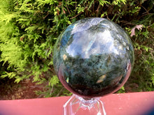 Load image into Gallery viewer, Labradorite Crystal Ball Large 2 Lb. 8 oz. Sphere ~ 3&quot; Wide ~ Flashing Blue &amp; Gold Iridescent Mineral ~  Big Reiki, Feng Shui Display