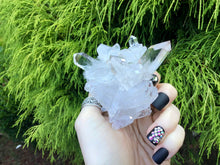Load image into Gallery viewer, SOLD OUT ~ Reserved for J ~ Payment 6 of 8 ~ Large 6.7 oz.. ~ Ultra Sparkling Quartz Crystal Cluster ~ 3&quot; Long ~ Big Water Clear Points