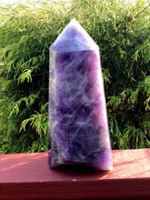 Load image into Gallery viewer, Amethyst Golden Healer Large 8 Lb. 9 oz. Generator ~ 10&quot; Tall ~ 5&quot; Wide ~ Big Reiki, Altar Display Centerpiece ~ Free Standing Crystal Tower