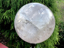 Load image into Gallery viewer, Crystal Ball Clear Quartz Large 6 Lb. Polished Sphere ~ 4&quot; Wide ~ Beautiful Inclusions ~ Reiki, Altar, Feng Shui, Meditation Room Display