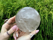 Load image into Gallery viewer, Clear Quartz Large 3 Lb. 8 oz. Crystal Ball ~ 4&quot; Wide ~ Big Polished Sphere ~ Beautiful Reiki Feng Shui Display ~ Stunning Inclusions