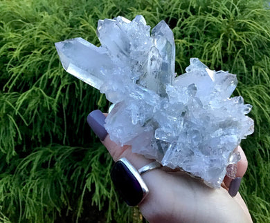 Clear Quartz Crystal Large 8 oz. Cluster ~ 4
