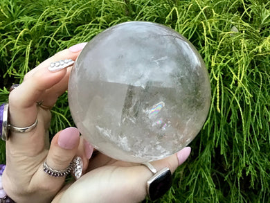 Clear Quartz Large 3 Lb. 8 oz. Crystal Ball ~ 4