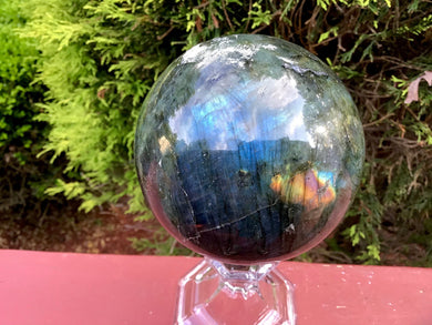 Labradorite Crystal Ball Large 2 Lb. 8 oz. Sphere ~ 3