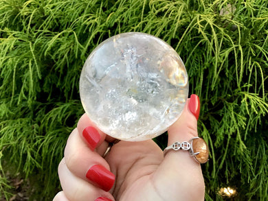 Clear Quartz Crystal Ball 11.6 oz. Sphere ~ 2
