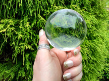 Load image into Gallery viewer, SOLD OUT ~ Reserved for Danielle ~ Payment 5 of 6 ~ Clear Quartz Large 1 Lb. Crystal Ball  ~ 2 1/2&quot; Wide Polished Sphere ~ Rainbows
