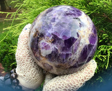 Load image into Gallery viewer, SOLD OUT ~ Reserved for Alec ~ 3 Beautiful Crystals ~ Amethyst Free Standing Large 8 lb. Free Form Crystal ~ 8&quot; Tall + Sodalite Crystal Generator Large 6 Lb. 8 oz. Tower ~ 13&quot; Tall Self Standing + Amethyst Purple Large 4 Lb. 12 oz. Crystal Ball ~ 4&quot; Wide
