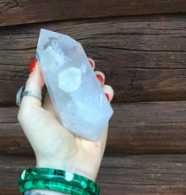 Load image into Gallery viewer, Clear Quartz  Large 1 Lb. Double Terminated Crystal Wand ~ 5&quot; Long ~ Sparkling Rainbow Inclusions ~ Big Perfect Points ~ Reiki, Meditation