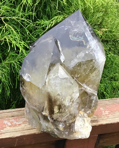 Smokey Citrine Quartz Crystal Large 22 lb. Generator ~ 11" Tall ~ Polished Points ~ Crystal Pyramid ~ Sparkling Inclusions ~ Free Standing