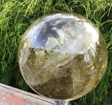 Load image into Gallery viewer, Citrine Crystal Ball 10 Lb. Large Ultra Clear Smokey Polished Sphere ~ 5&quot; Wide ~ Stunning, Transparent, Sparkling Inclusions ~ Fast Shipping