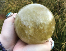 Load image into Gallery viewer, SOLD OUT ~ Reserved for Kathleen ~ Payment 8 of 10 ~ Large Citrine Crystal Ball ~ Golden Sunshine ~  4 1/2 &quot; Wide ~ 3 Lb 11.6 oz ~ Sphere