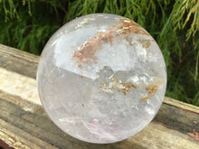 Load image into Gallery viewer, Clear Quartz Crystal Ball Large 1 Lb. 3 oz. ~ Golden Healer ~ Big 3&quot; Wide Polished Sphere ~ Sparkling Rainbow Prisms ~ Silver Inclusions