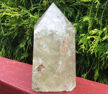 Load image into Gallery viewer, Citrine Generator Quartz Crystal Large 2 Lb. 6 oz. Pillar Tower ~ 5 1/2&quot; Tall ~ Sparkling Clear Yellow Colorful Rainbow Silver Inclusions