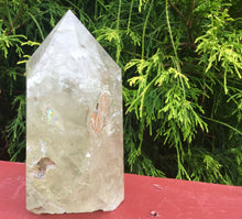 Load image into Gallery viewer, Citrine Generator Quartz Crystal Large 2 Lb. 6 oz. Pillar Tower ~ 5 1/2&quot; Tall ~ Sparkling Clear Yellow Colorful Rainbow Silver Inclusions