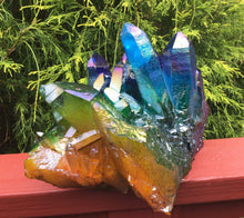 Load image into Gallery viewer, Large 15 Lb. ~ Angel Aura Quartz Crystal Cluster ~ 10&quot; Long ~ Massive ~ Rainbow Colors