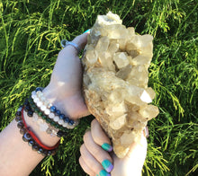 Load image into Gallery viewer, SOLD OUT ~ Reserved for J ~ Payment 2 of 11 ~ 2 Lb. 13 oz. ~ Large Clear Citrine Elestial Quartz Crystal Cluster ~7 &quot; Long ~
