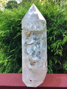 SOLD OUT ~ Reserved for M ~ Payment 4 of 30 ~ Large 17 lb. ~ Ultra Clear Quartz Crystal Generator ~ 14" Tall