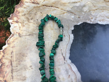 Load image into Gallery viewer, Vintage Malachite Necklace ~ 16&quot; Long ~ Genuine Gemstones ~ Crystal Goddess Sacred Adornment ~ Fast &amp; Free Shipping