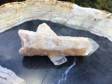 Load image into Gallery viewer, Elestial Quartz Big 3 oz. Golden Healer Crystal ~ 3&quot; Long ~ Sparkling, Clear Point, Gentle Gold Base Cascading Baby Points ~ Fast Shipping