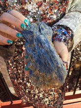 Load image into Gallery viewer, Blue Kyanite Crystal 2 lb. 6 oz. Large Cluster ~ 6&quot; Long ~ Big Sparkling Mineral ~ Reiki, Altar Display Specimen ~ Free &amp; Fast Shipping