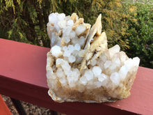 Load image into Gallery viewer, Golden Calcite Quartz Crystal Large 3 Lb. 4 oz. Cluster ~ 6&quot; Long ~ Awesome Big Sparkling White Phantom Clear Points ~ Fast &amp; Free Shipping