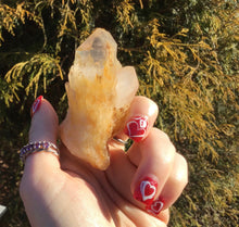 Load image into Gallery viewer, Elestial Quartz Crystal Big 3 oz. Cluster ~ 2 1/2&quot; Long ~ Tibetan Golden Healer ~ Natural Sparkling Gold Crystal Points ~ Fast Free Shipping