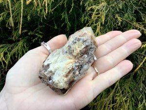 Citrine Elestial Large 4 oz. Cluster ~ Natural African Congo Crystal ~ 3" Long ~ Big Smokey Earthen Quartz Formation ~ Reiki, Meditation