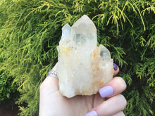 Load image into Gallery viewer, Elestial  Quartz 8 oz.  Crystal ~ 3&quot; Tall ~ Golden Healer ~ Frosted Points Sparkling Inclusions ~ Reiki Meditation Handheld  ~ Fast Shipping
