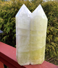 Load image into Gallery viewer, Citrine Crystal Quartz Double Generator Twin Flame Large 7 Lb. 9 oz. ~ Free Standing 10&quot; Tall ~ Golden Clear Yellow Color Rainbow Inclusions