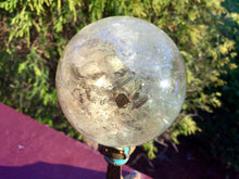 Load image into Gallery viewer, Citrine Crystal Ball Clear Quartz Large 11.9 oz. Sphere ~ 2&quot; Wide  Ultra Sparkling Yellow Rainbow Prism Inclusions ~ Big Altar Reiki Display