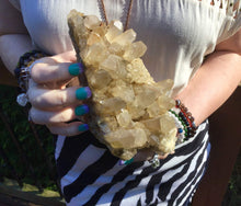 Load image into Gallery viewer, SOLD OUT ~ Reserved for J ~ Payment 2 of 11 ~ 2 Lb. 13 oz. ~ Large Clear Citrine Elestial Quartz Crystal Cluster ~7 &quot; Long ~