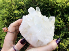 Load image into Gallery viewer, Elestial Lemurian Frosted Quartz 1 lb. 15 oz. Cluster ~ 4&quot; Long ~ Stunning Long Big Points ~ Home Décor, Altar, Reiki Rare Crystal Display