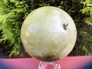 Citrine Quartz Large 7 lb. Crystal Ball ~ 5" Wide Big Polished Sphere ~ Sparkling Golden Yellow Smokey Inclusions ~ Fast & Free shipping