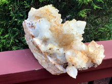 Load image into Gallery viewer, Elestial Quartz Crystal Large 5 lb. 12 oz. Cluster ~ 9&quot; Long Sparkling Clear Golden Healer ~ Meditation Stone Big Display ~ Fast Shipping
