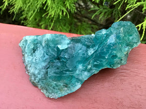 SOLD OUT ~ Reserved for J ~ Payment 7 of 8 ~ Large 7.4 oz. ~ Ultra Clear Blue Fluorite Crystal Cluster ~ 4" Long