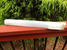 Load image into Gallery viewer, SOLD OUT ~ Reserved for J ~ Payment 5 of 14 ~ Large 3 Lb. 9 oz. ~ Selenite Crystal Wand - 18&quot; Long ~ Huge Beautiful White Shiny Iridescent