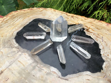 Load image into Gallery viewer, Quartz Crystal Point 3 oz. Grid  ~ 8 Crystal Points &amp; 1 Clear Quartz Generator ~ Perfect For Gifting Sharing ~ Beautiful Reiki Altar Display